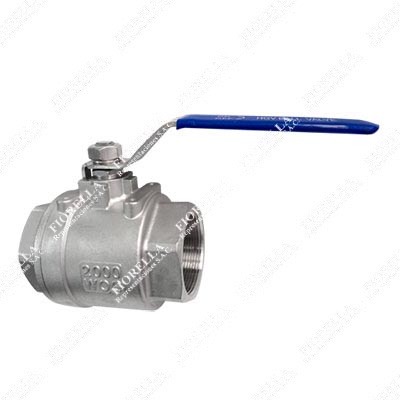 VÁLVULA ESFÉRICA O BOLA INOXIDABLE 316L (CF3M) 2 PIEZAS PASO TOTAL X 2000 WOG (PSI) ASIENTO TEFLON ROSCA NPT TIPO INDUSTRIAL HGV
