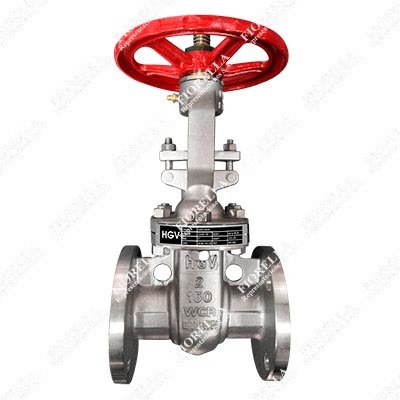 VÁLVULA COMPUERTA ACERO AL CARBONO ASTM A216 WCB CON ANILLO 13% CR. VÁSTAGO ASCENDENTE OS&Y (R.S.) API 600 VASTAGO SS410 CLASE 150 BRIDADA ANSI B16.5 TIPO COMERCIAL (LIVIANA) HGV