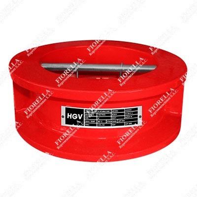 VÁLVULA DUO CHECK WAFER FIERRO DÚCTIL ASTM A536 ASIENTO BUNA-N TIPO "H" X 150 PSI (WOG) TIPO INDUSTRIAL HGV